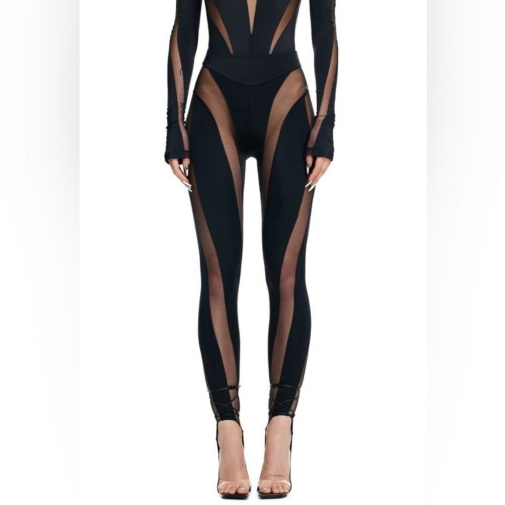 Mugler x H&M Spiral Panel Leggings